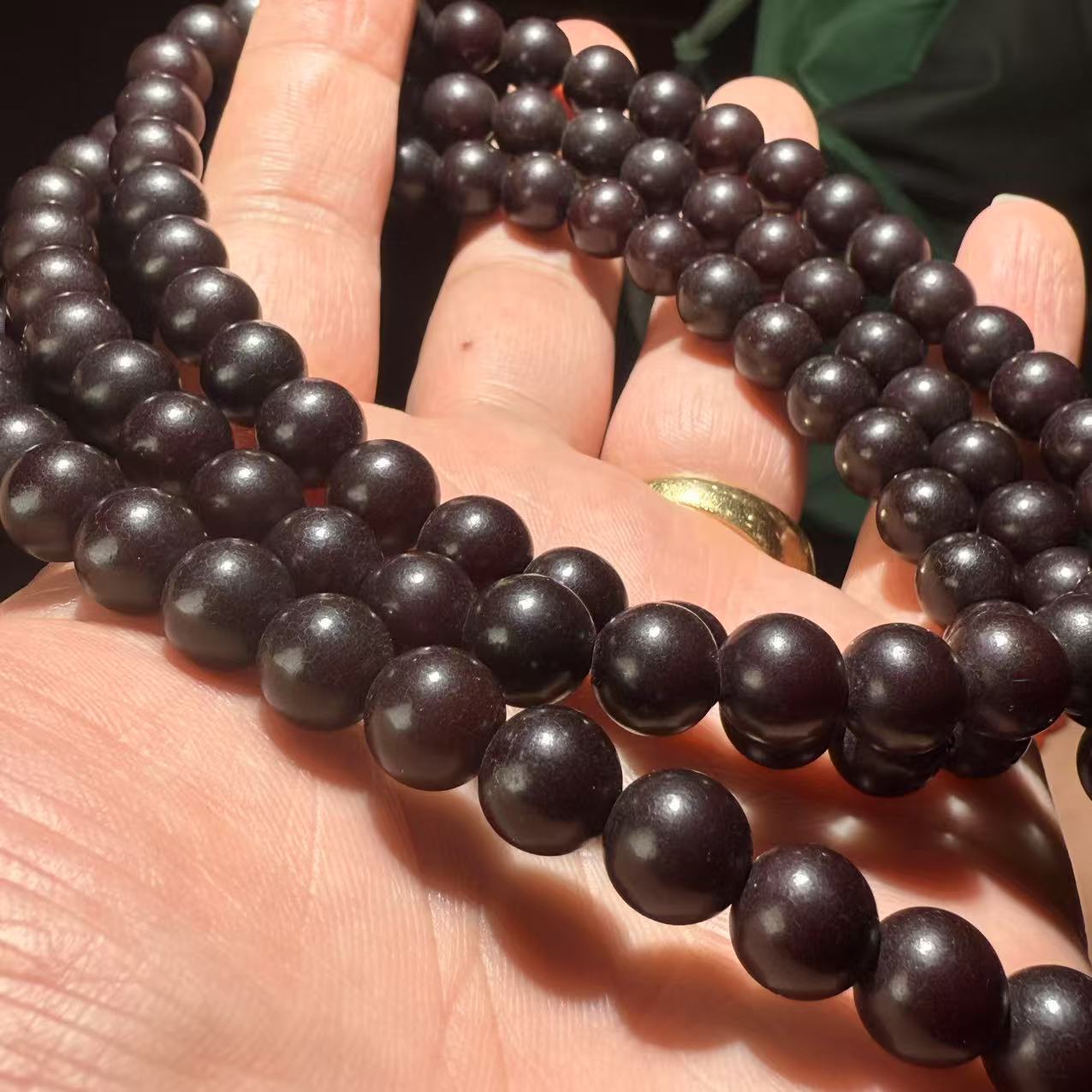 老菩提根脖挂 尺寸0.9（108颗）