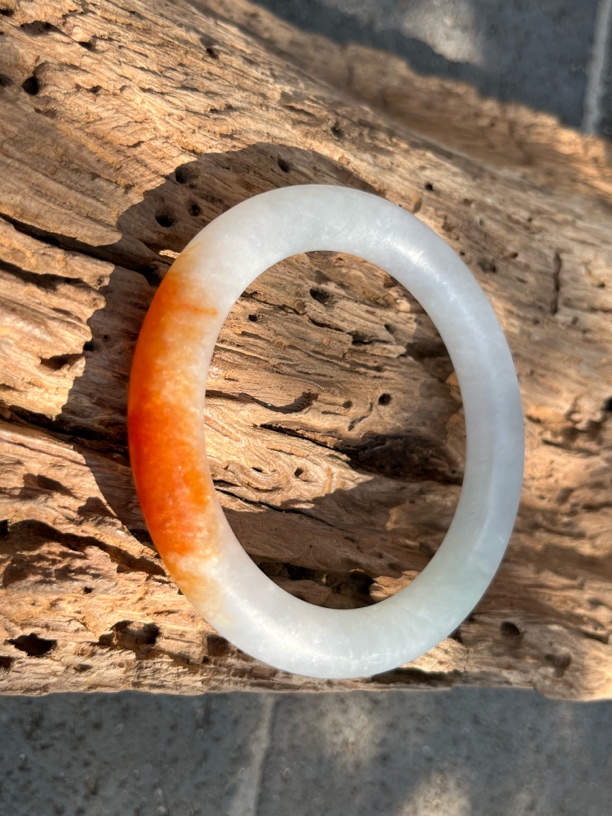 【汉承】雪里红老料翡翠圆条