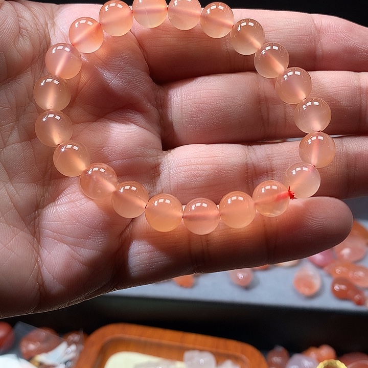 南红玛瑙未镶嵌手链