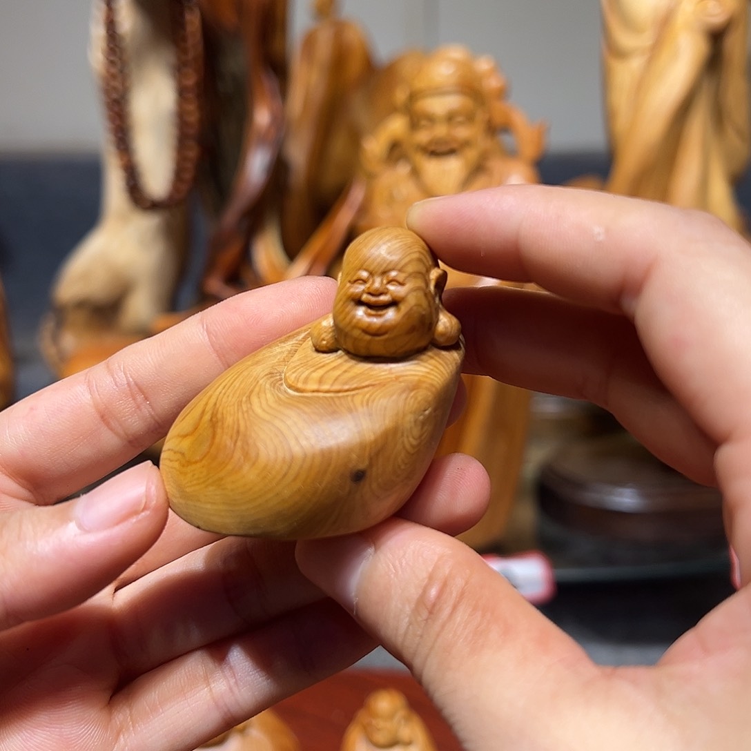 柏木崖柏木手把件摆件