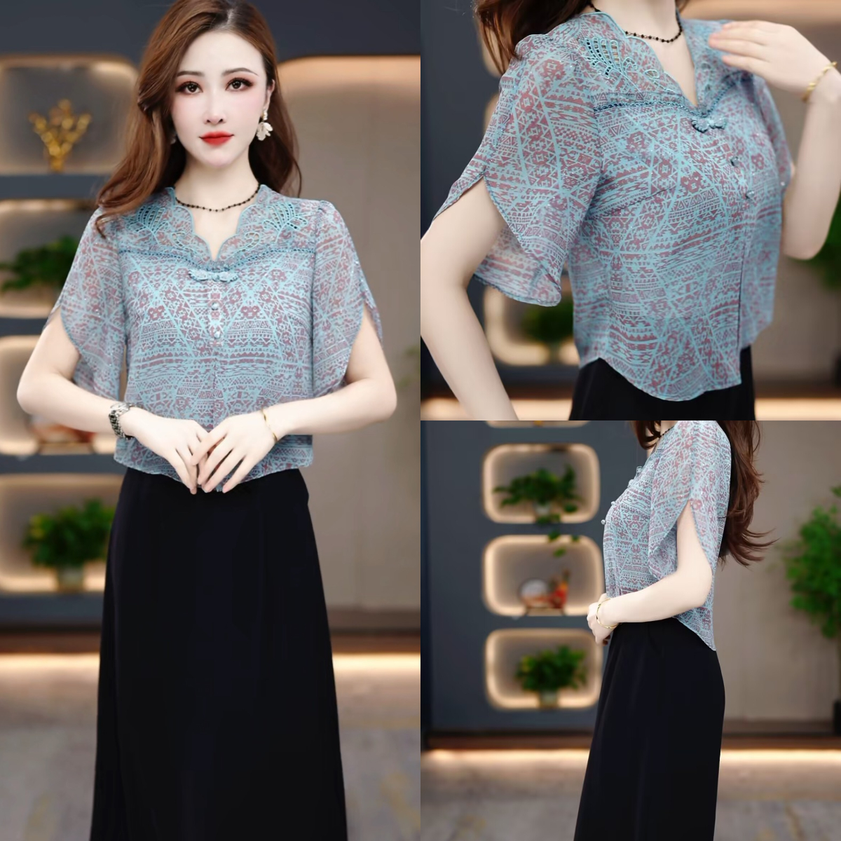 夏季时尚连衣裙2025新款气质显瘦时尚百搭收腰连衣裙MY25Q1895款