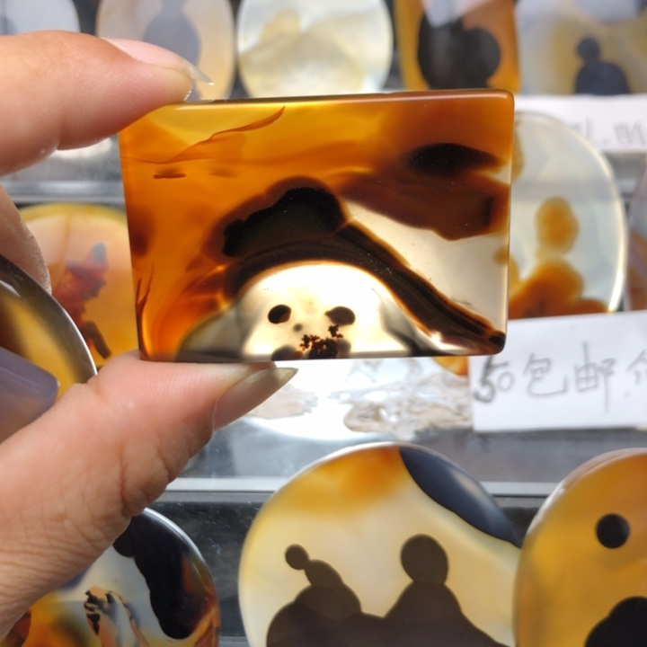 合金玛瑙/玉髓珠宝奇石85有瑕