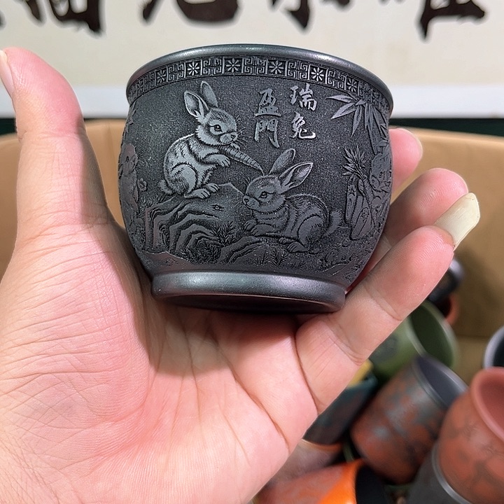 茶杯紫砂全手工紫砂主人杯