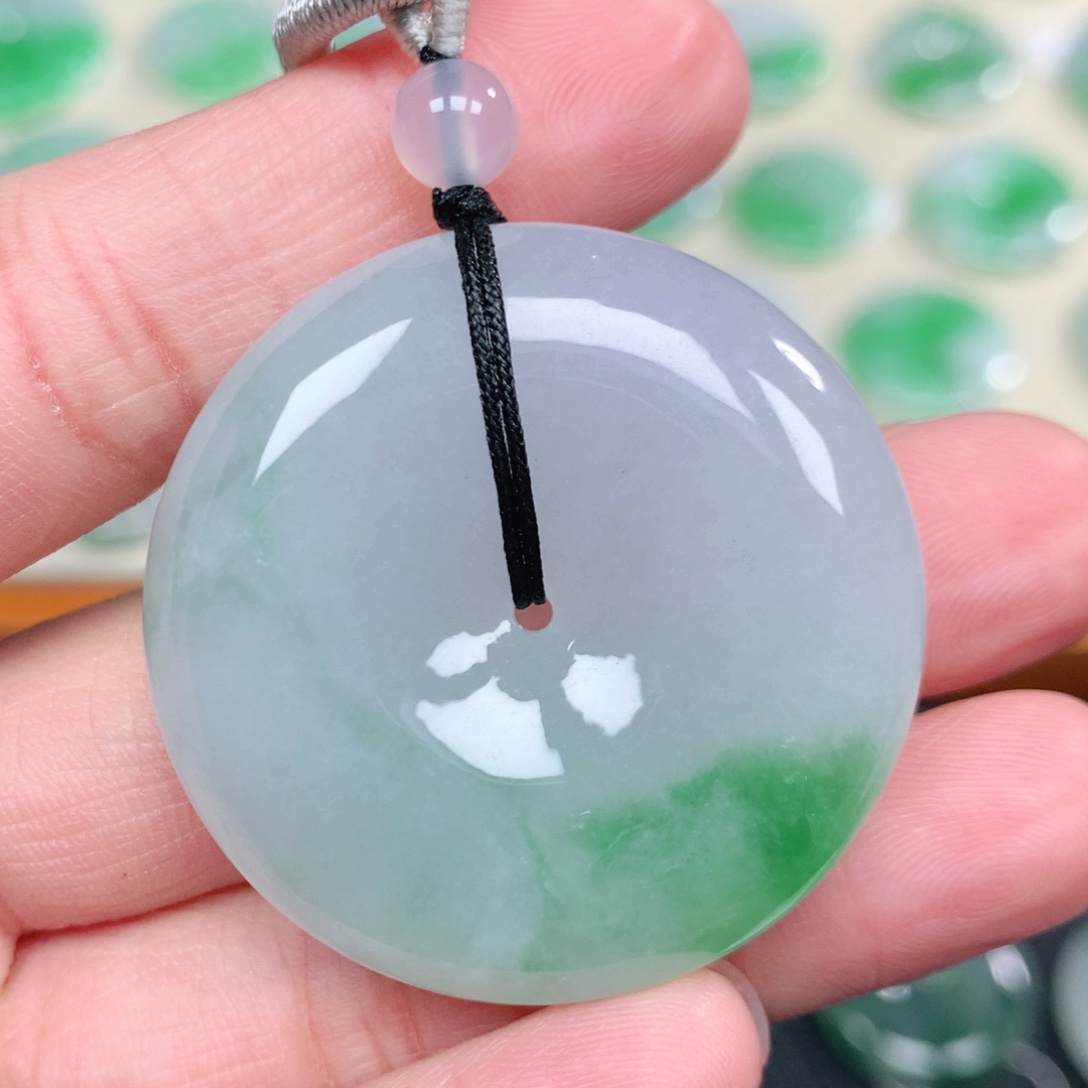 翡翠未镶嵌颈饰38.8-9.2