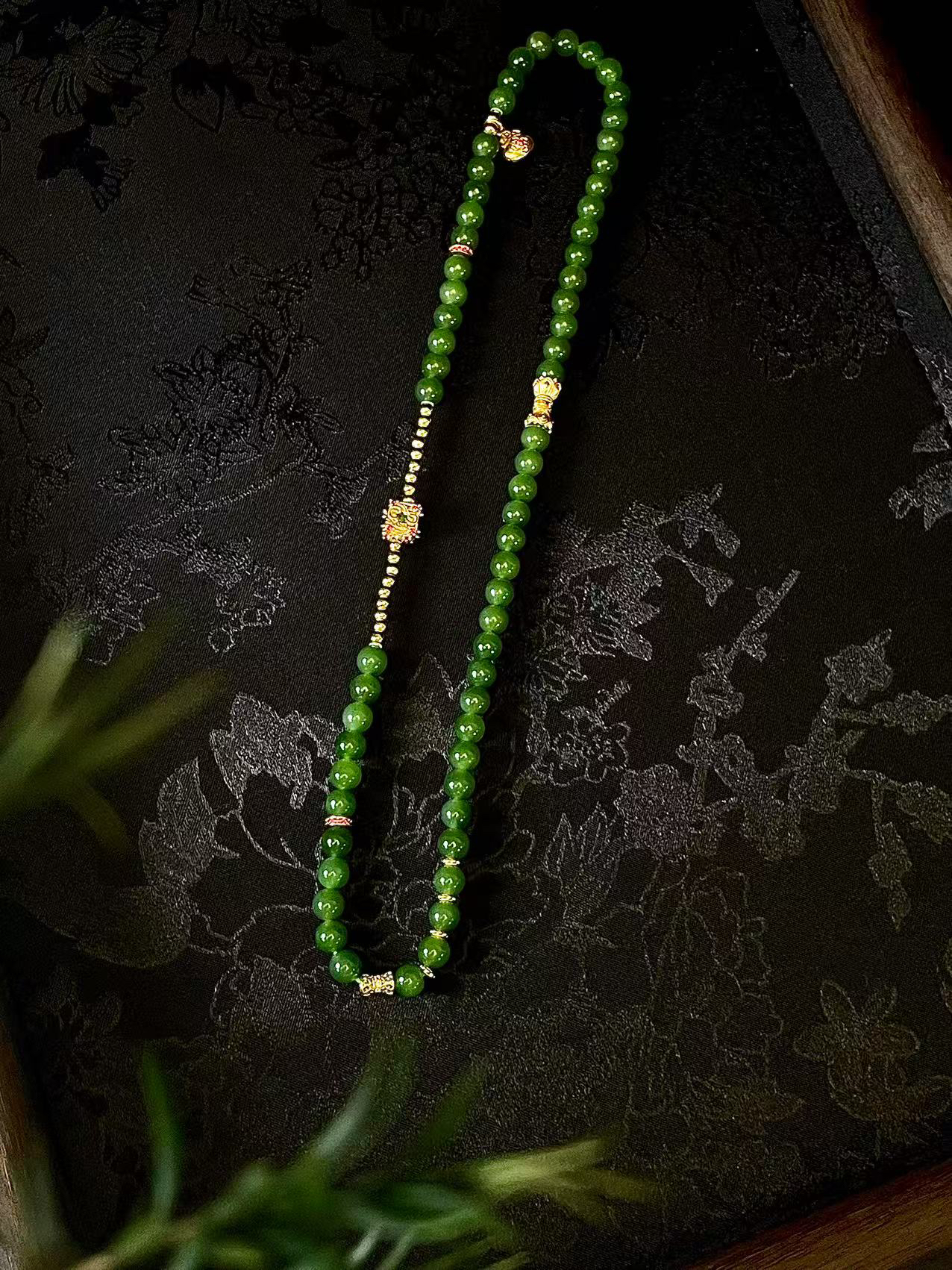 金蕴-天然和田玉-卡6mm高级大尺寸项链