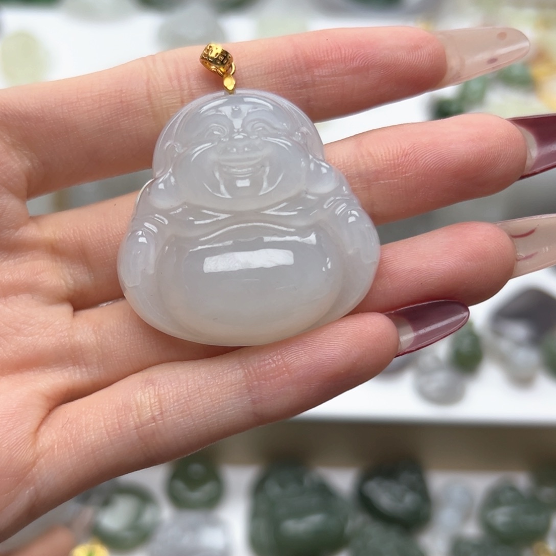 和田玉吊坠(不含链)未镶嵌蜡****?