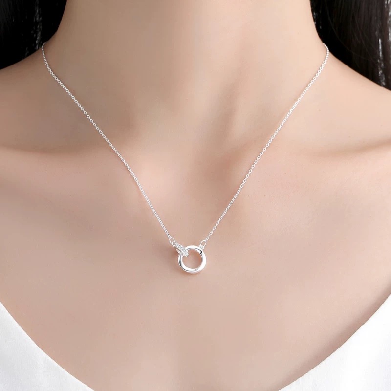 通体  999足银同款 H346莫比乌斯项链