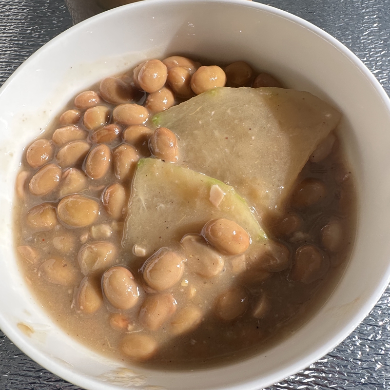 苏北农家自制冬瓜酱豆泗阳特产冬瓜豆酱传统草捂酱豆下饭冬瓜酱豆