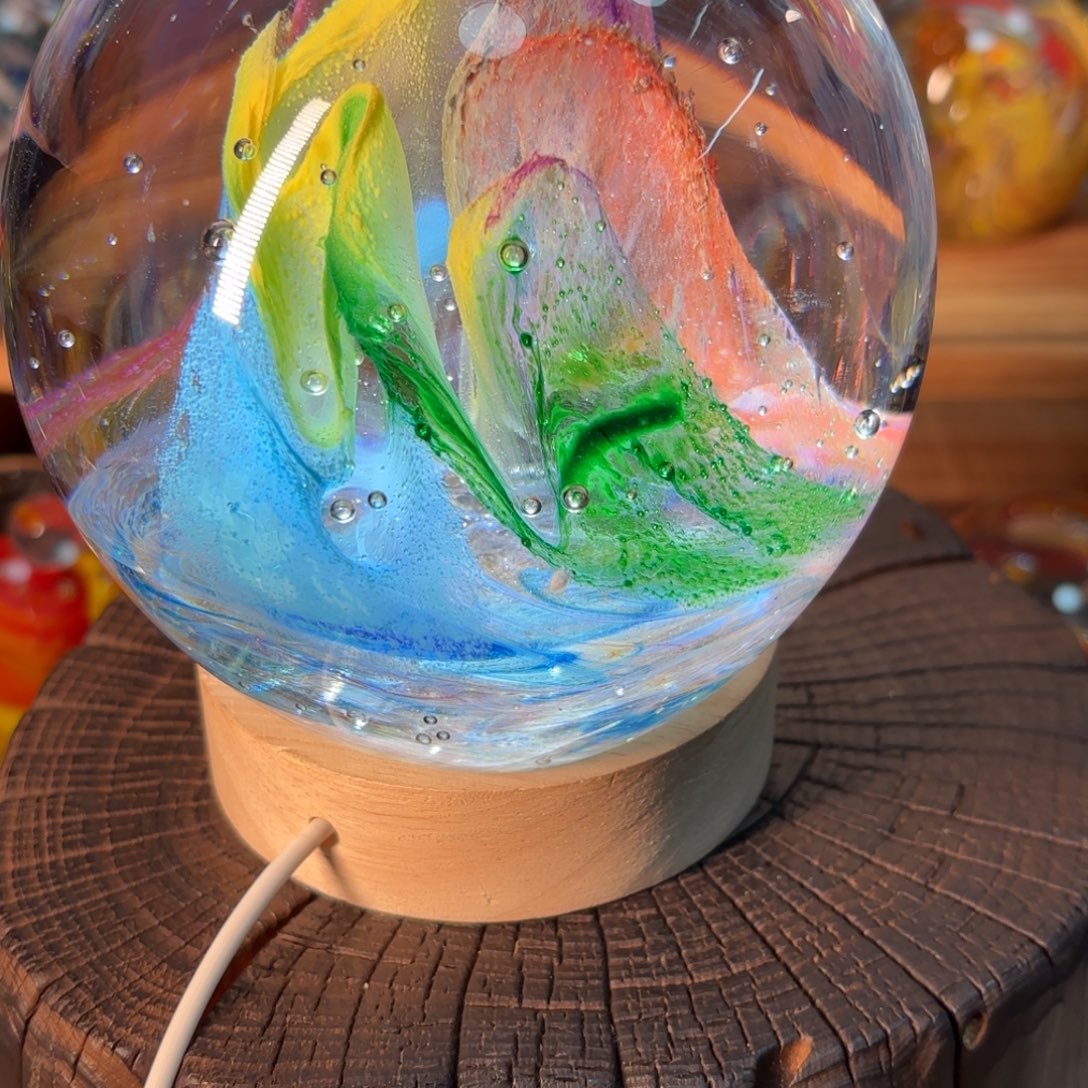 水***芝琉璃手工艺品结晶