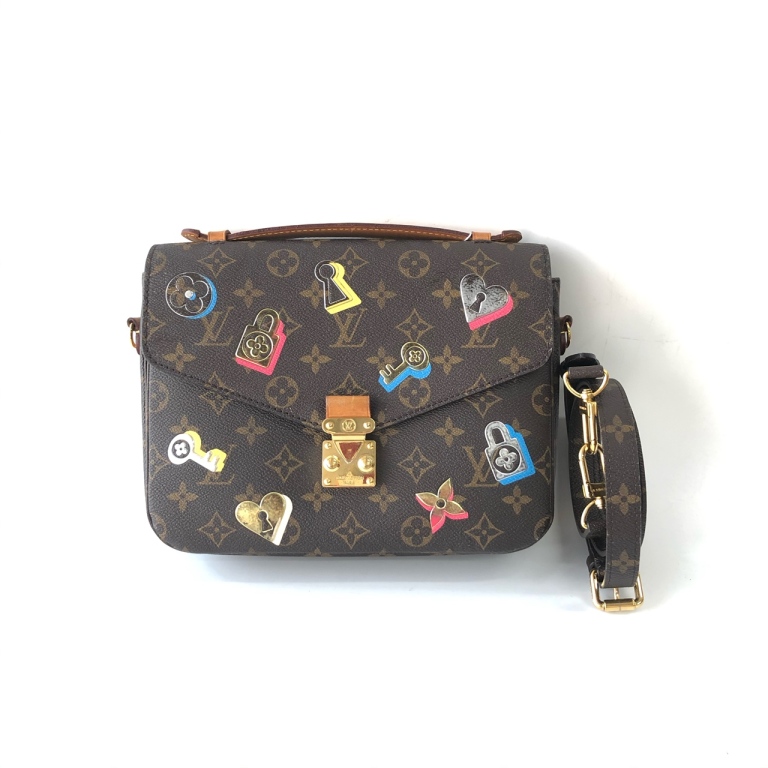 95新 LV 安洁利严选 LV老花METIS邮差单肩包 WH501091