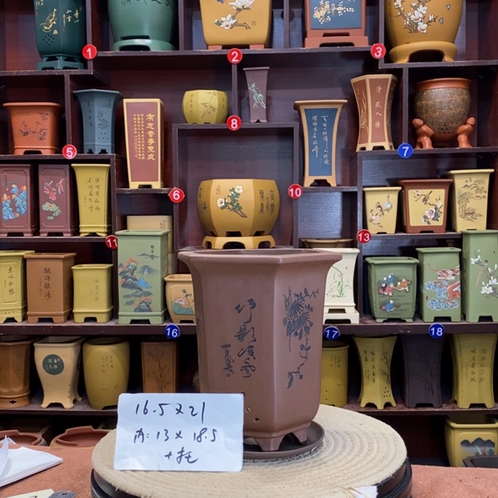 紫砂花盆紫砂花盆