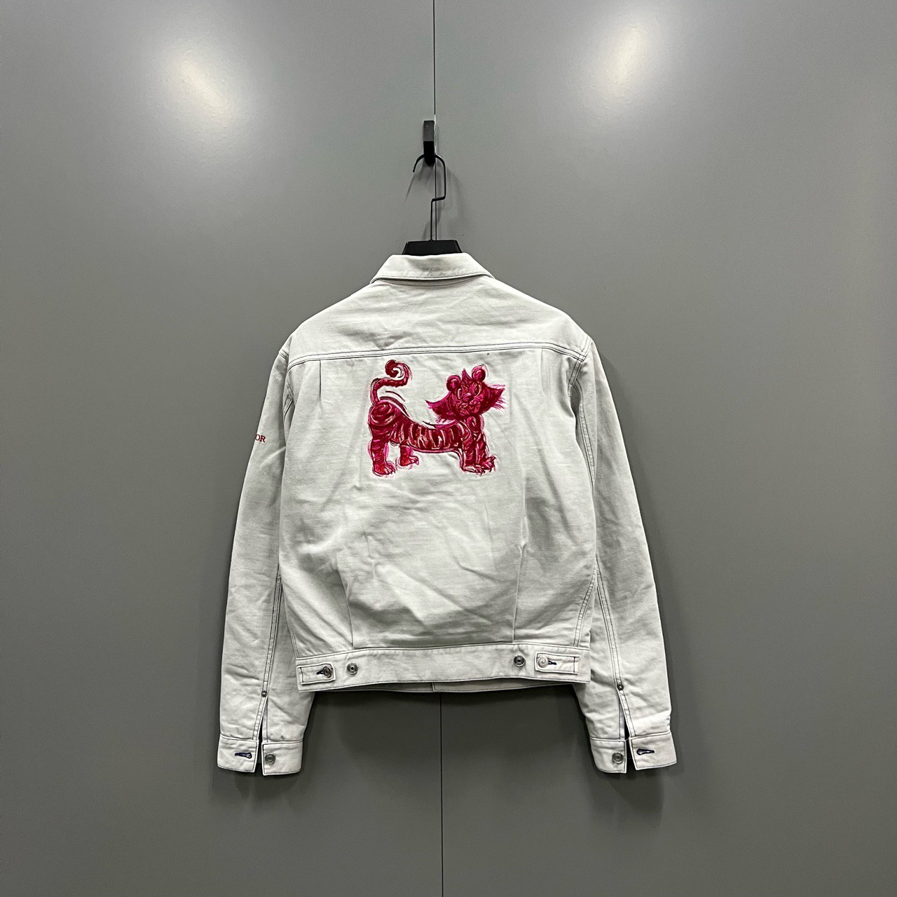 95新 DIOR/迪奥 （bb）老虎刺绣夹克外套 46码/208136 