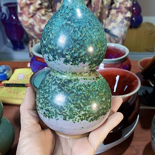 摆件军*尚峰钧窑作品葫芦瓶