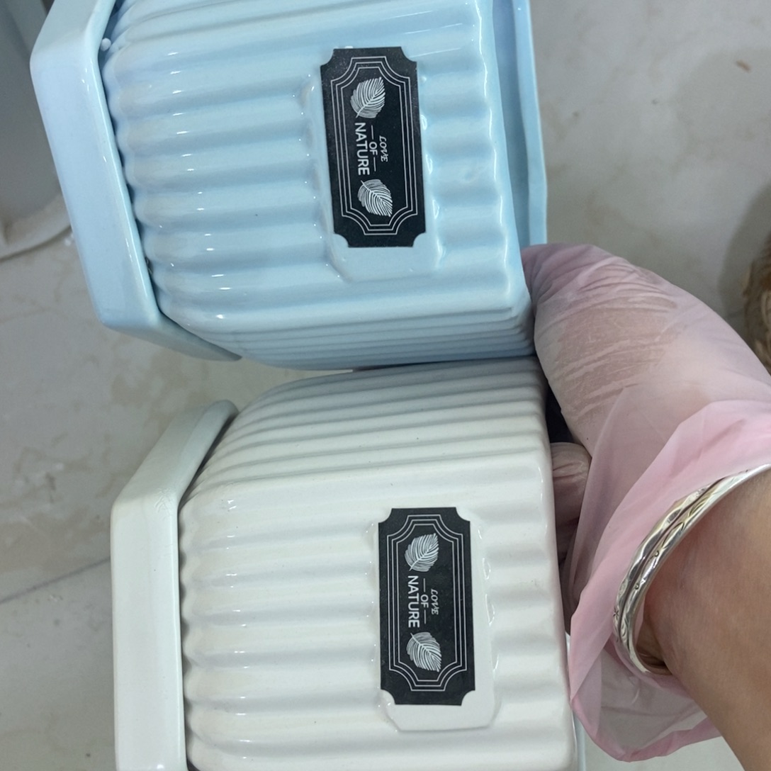 红陶高温陶瓷花盆