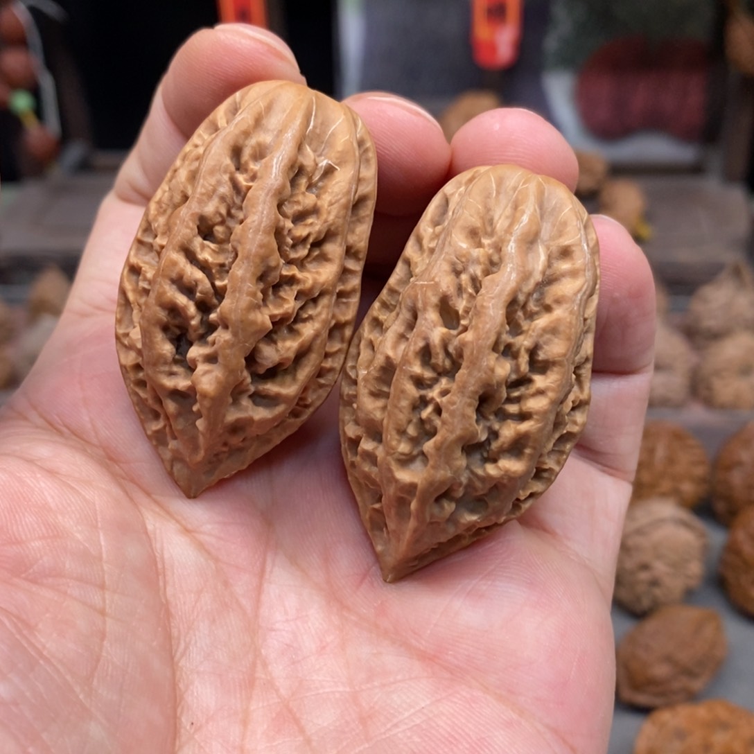 文玩核桃把件北冥鱼骨
