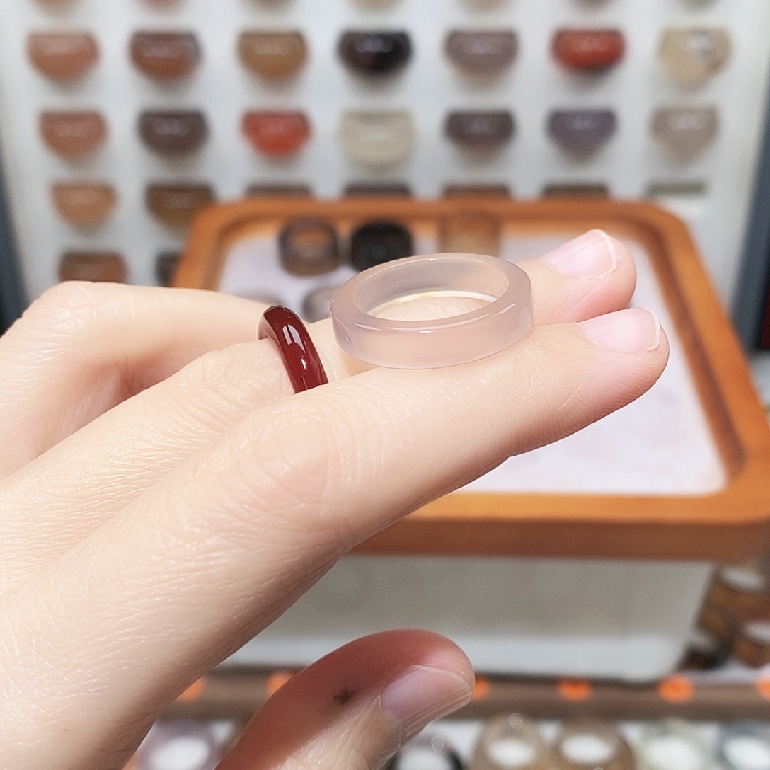 嚯***嚯玛瑙/玉髓未镶嵌戒指港14