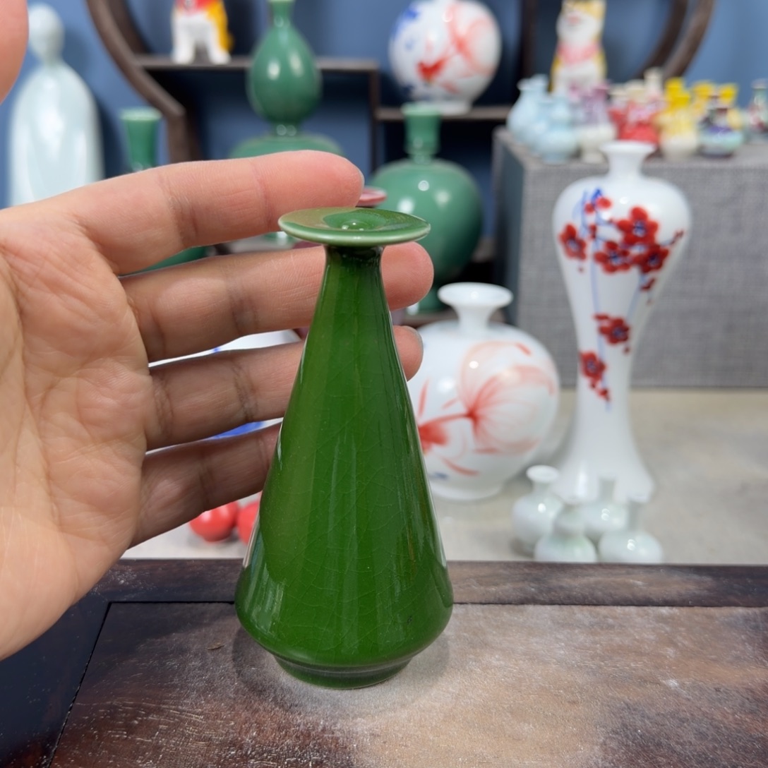 陶瓷手工小花器摆件