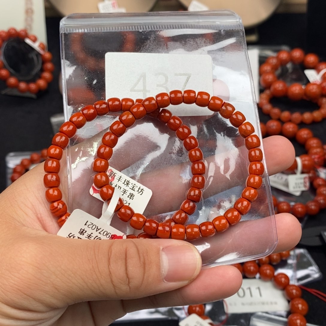 南红玛瑙单圈未镶嵌437—6mm