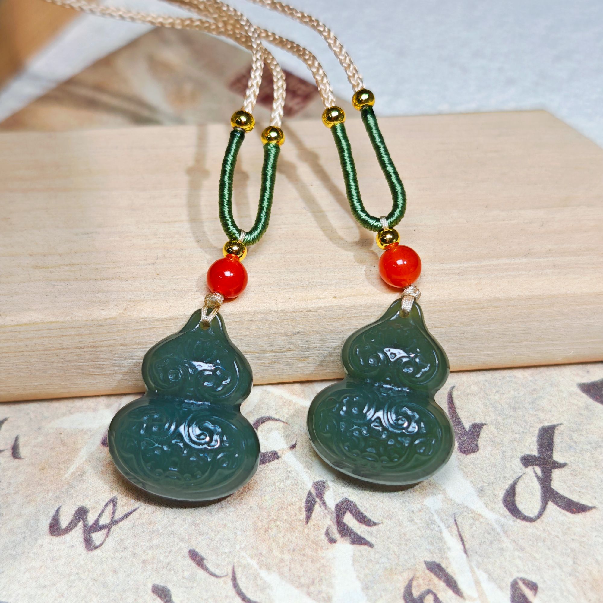 和田玉 仿古百搭精美雕刻葫芦 多样性发其一 H792