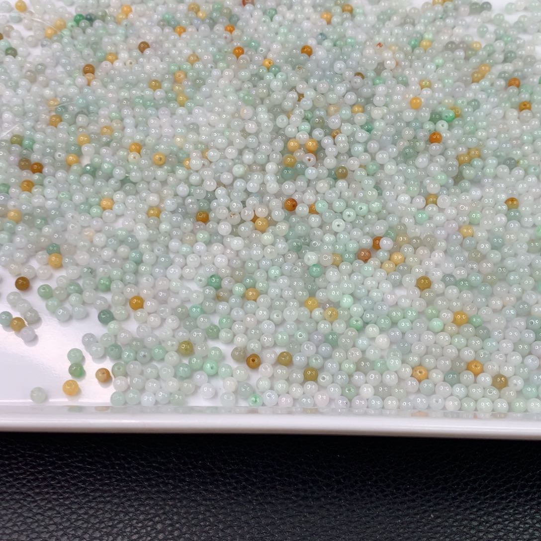 翡翠手链未镶嵌你**和翡翠散珠DIY手串多样性自发