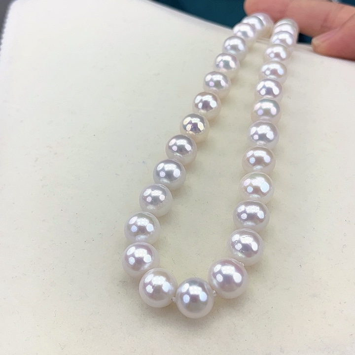 淡水珍珠颈饰银S925镶嵌卡11-12炫彩高品