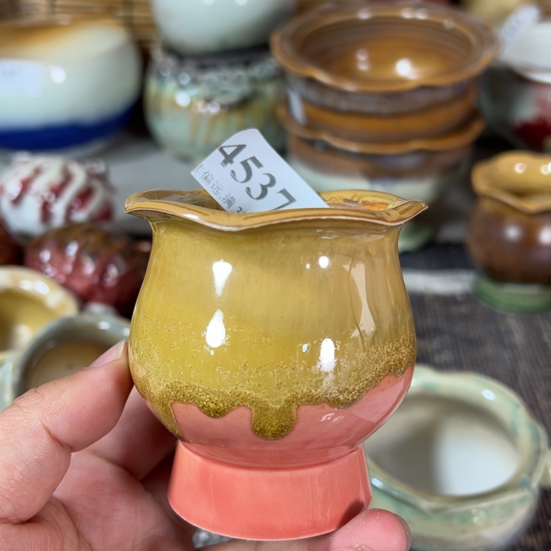 红陶景德镇手工花盆