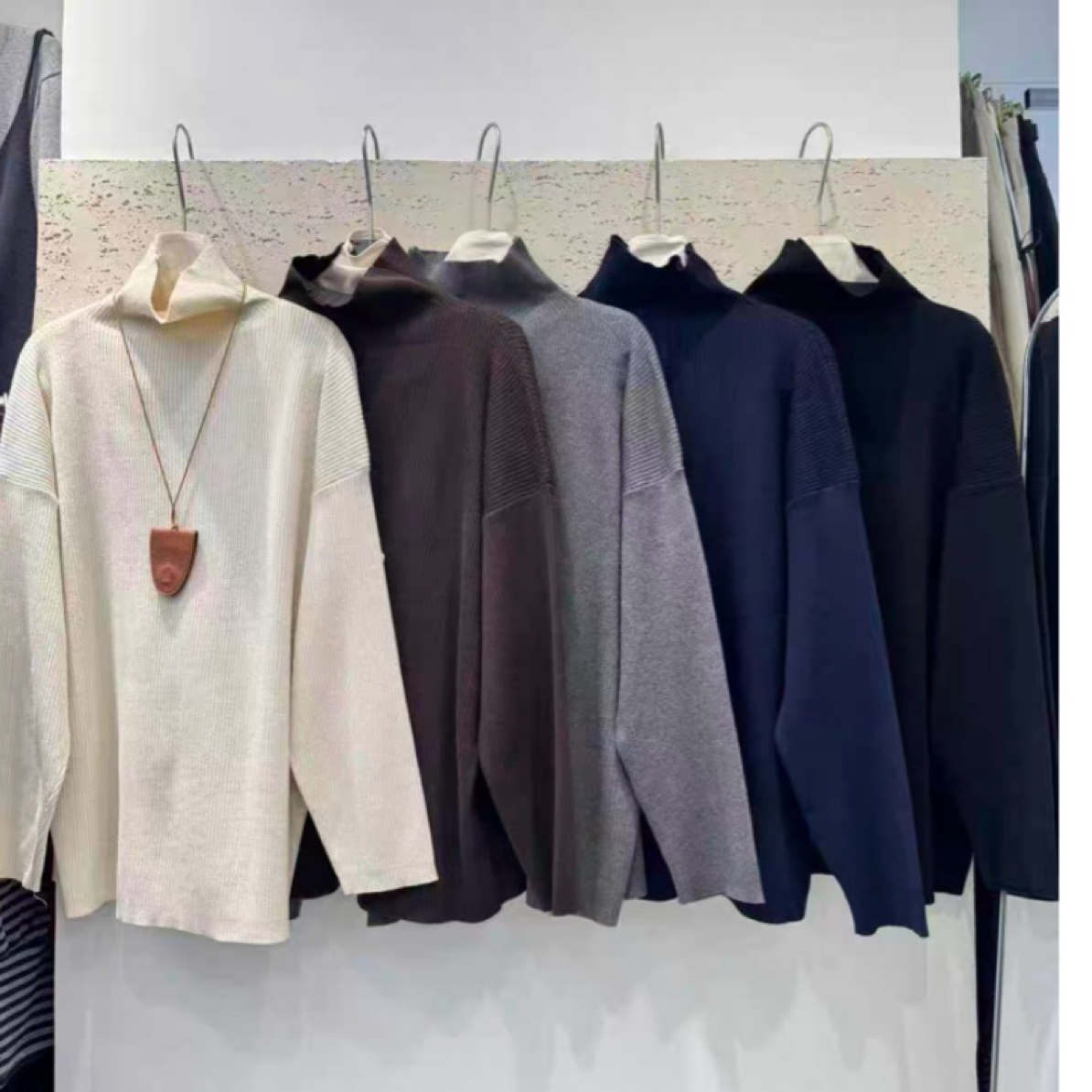 【酷族拉总】高领慵懒风加厚中长款毛衣秋冬打底上衣