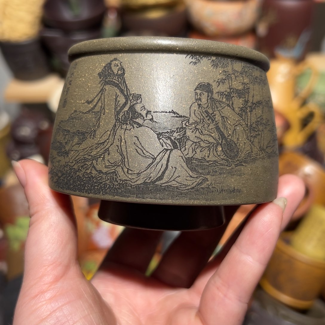 紫砂茶杯宜兴紫砂主人杯