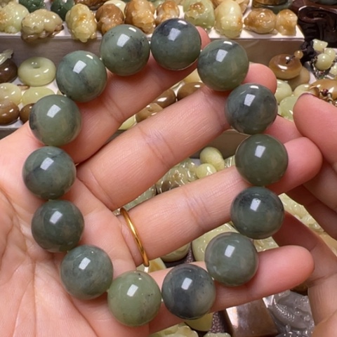 【闪购商品】和田玉手串未镶嵌透闪石玉