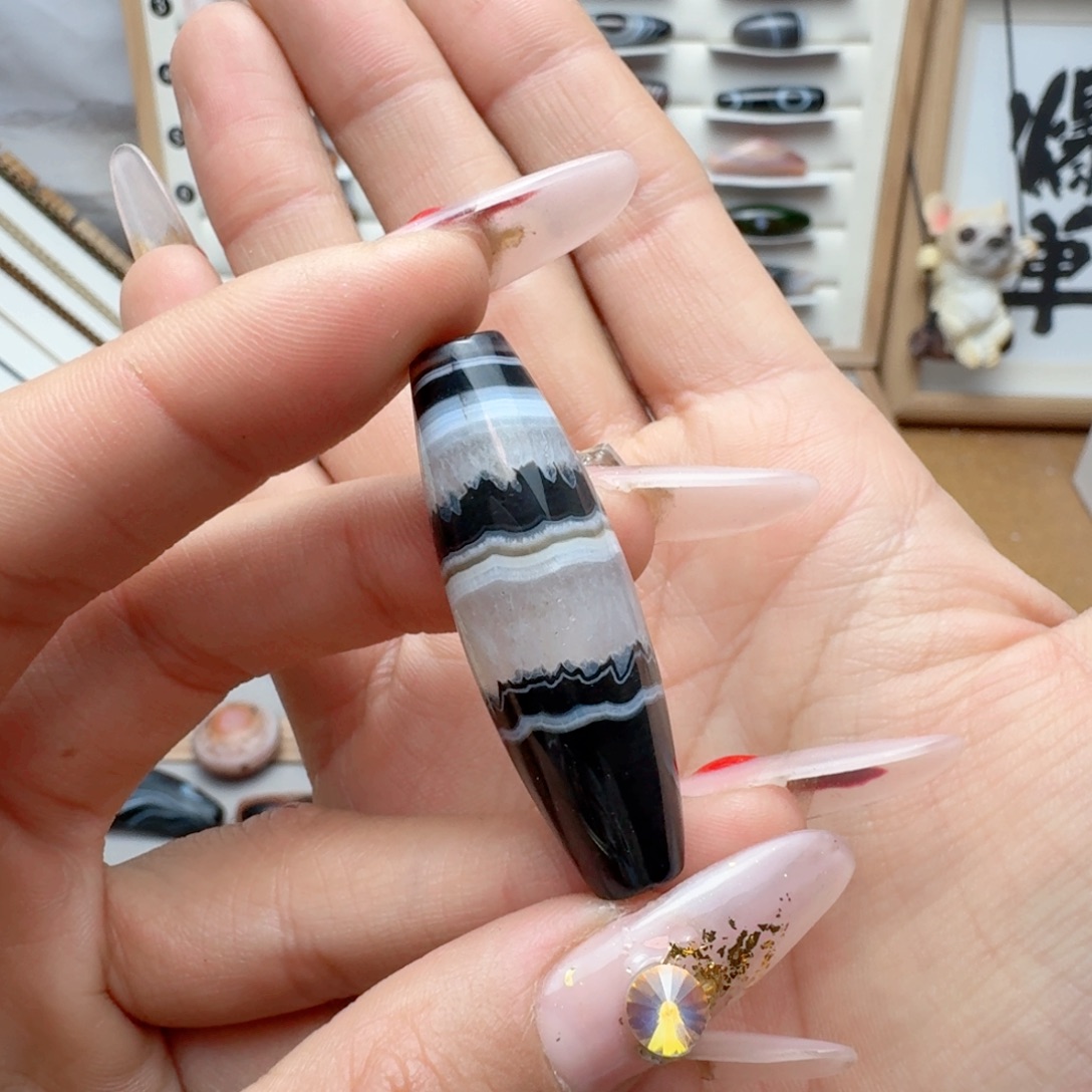 玛瑙/玉髓未镶嵌锁骨