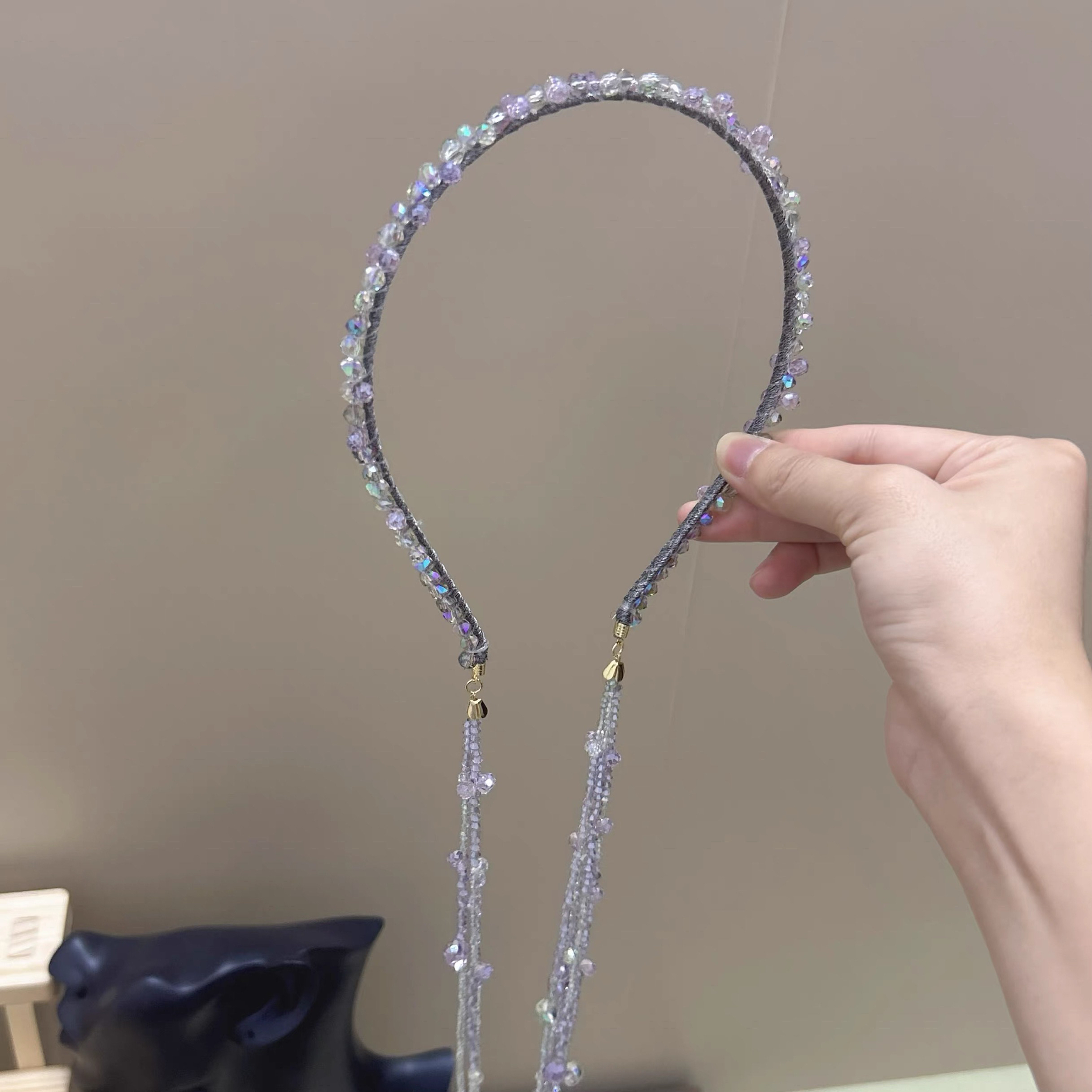 西子家巴比耶唤醒系列细跟流苏发箍气质高级感日常百搭发饰女轻奢