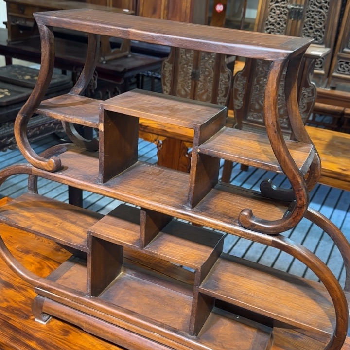 木花梨木花梨木博古架。瑕疵