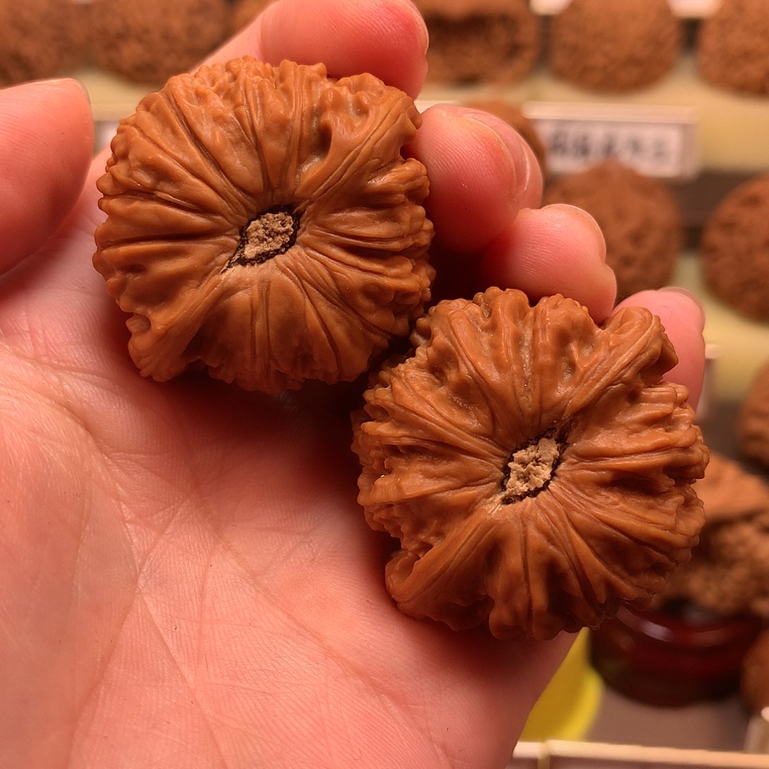 文玩核桃吊坠白狮子40