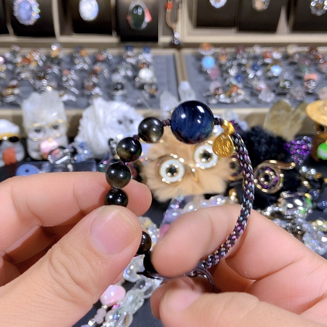 水晶手链未镶嵌蓝