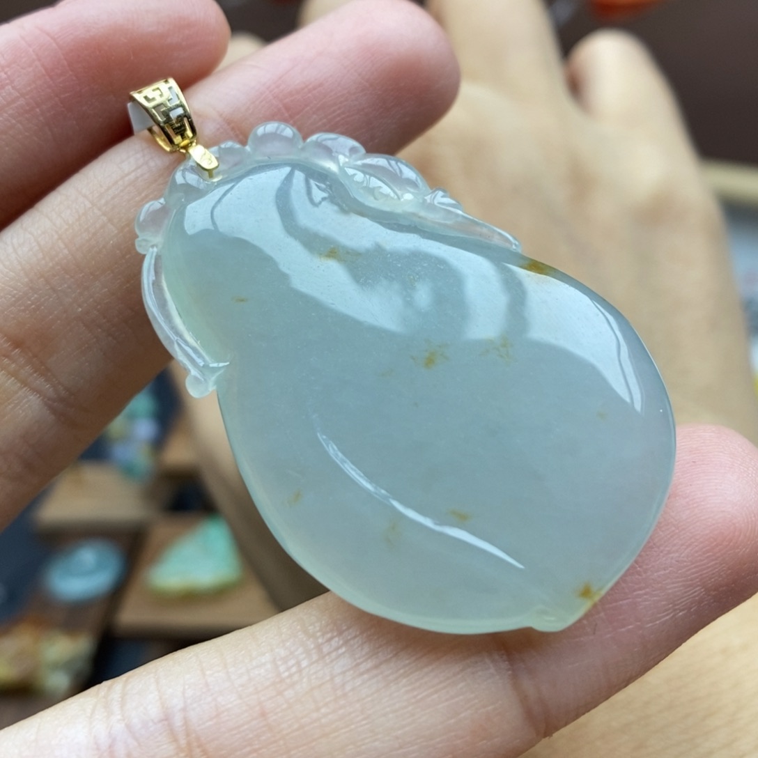 【闪购商品】颈饰18K金镶嵌翡翠39