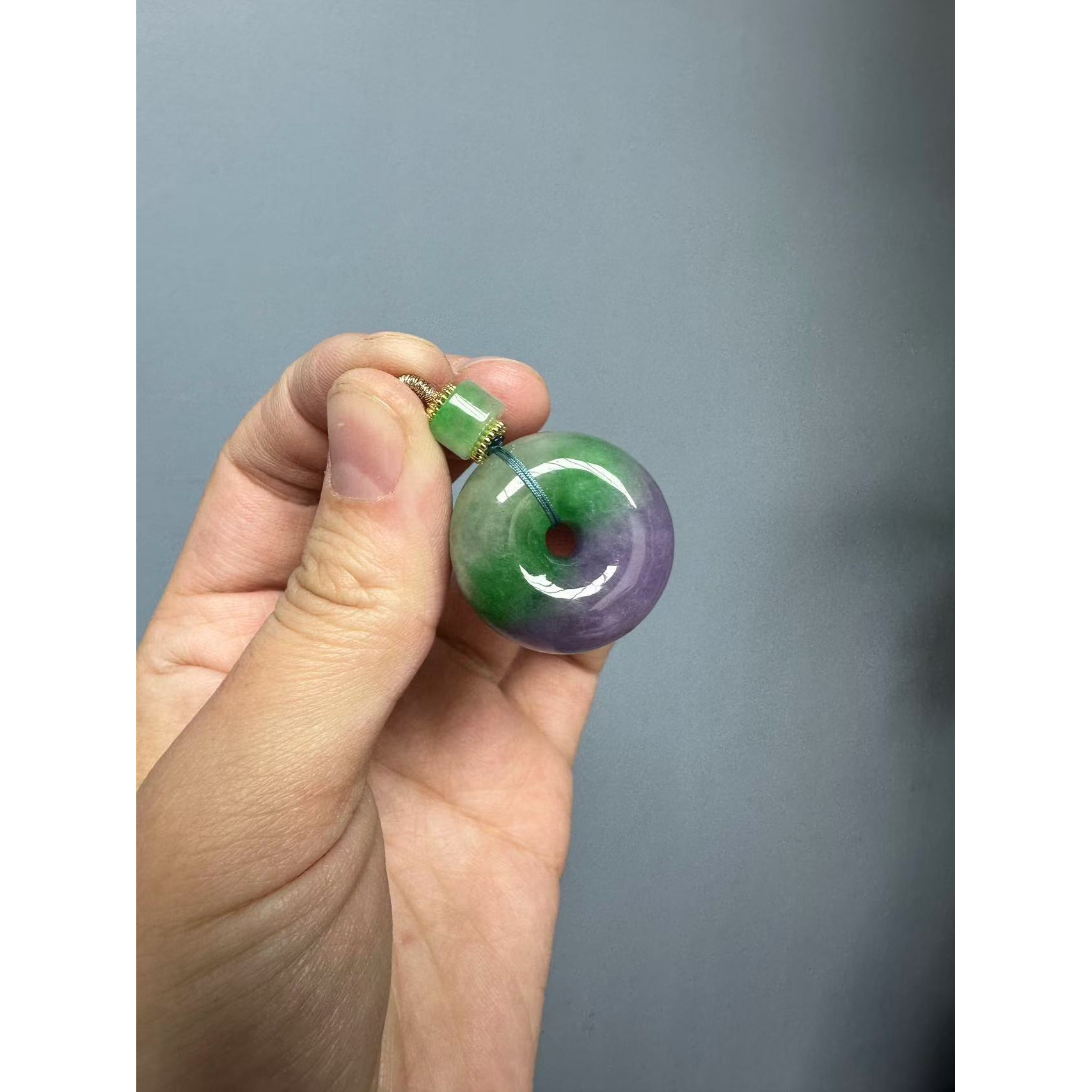 高货彩色子母扣吊坠