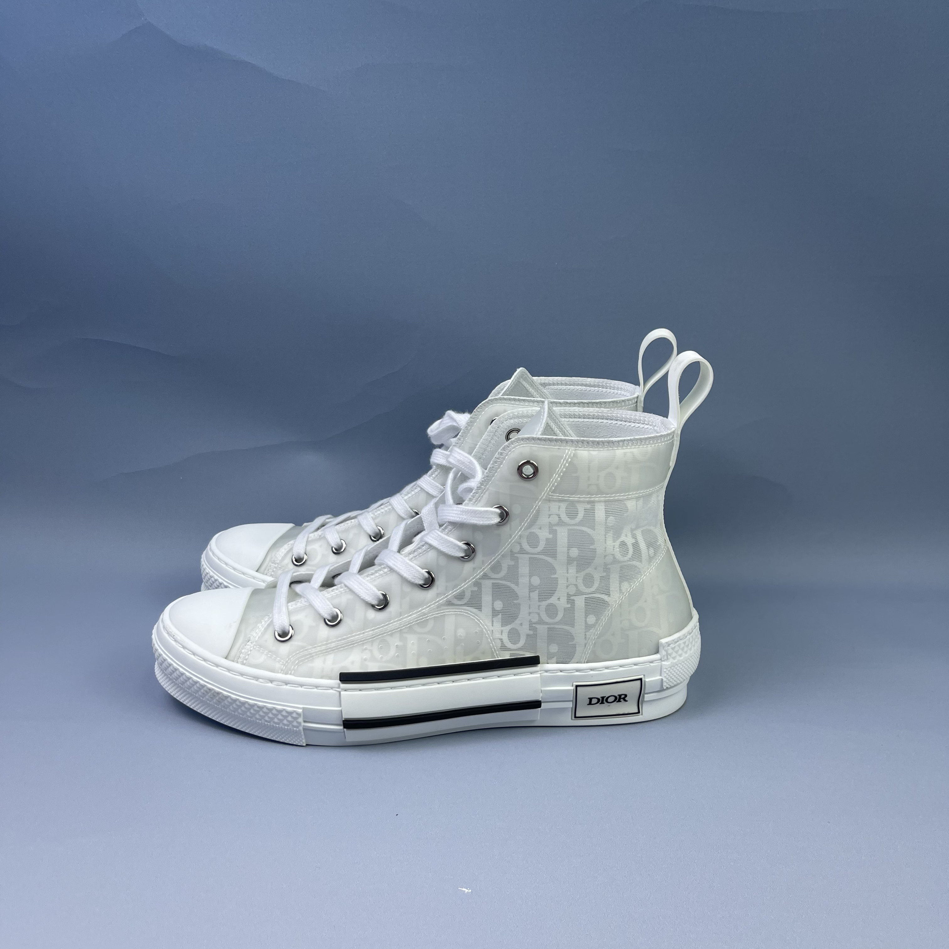 99新 DIOR/迪奥 7530/B23 Oblique 高帮帆布鞋/41码/99新/无配件