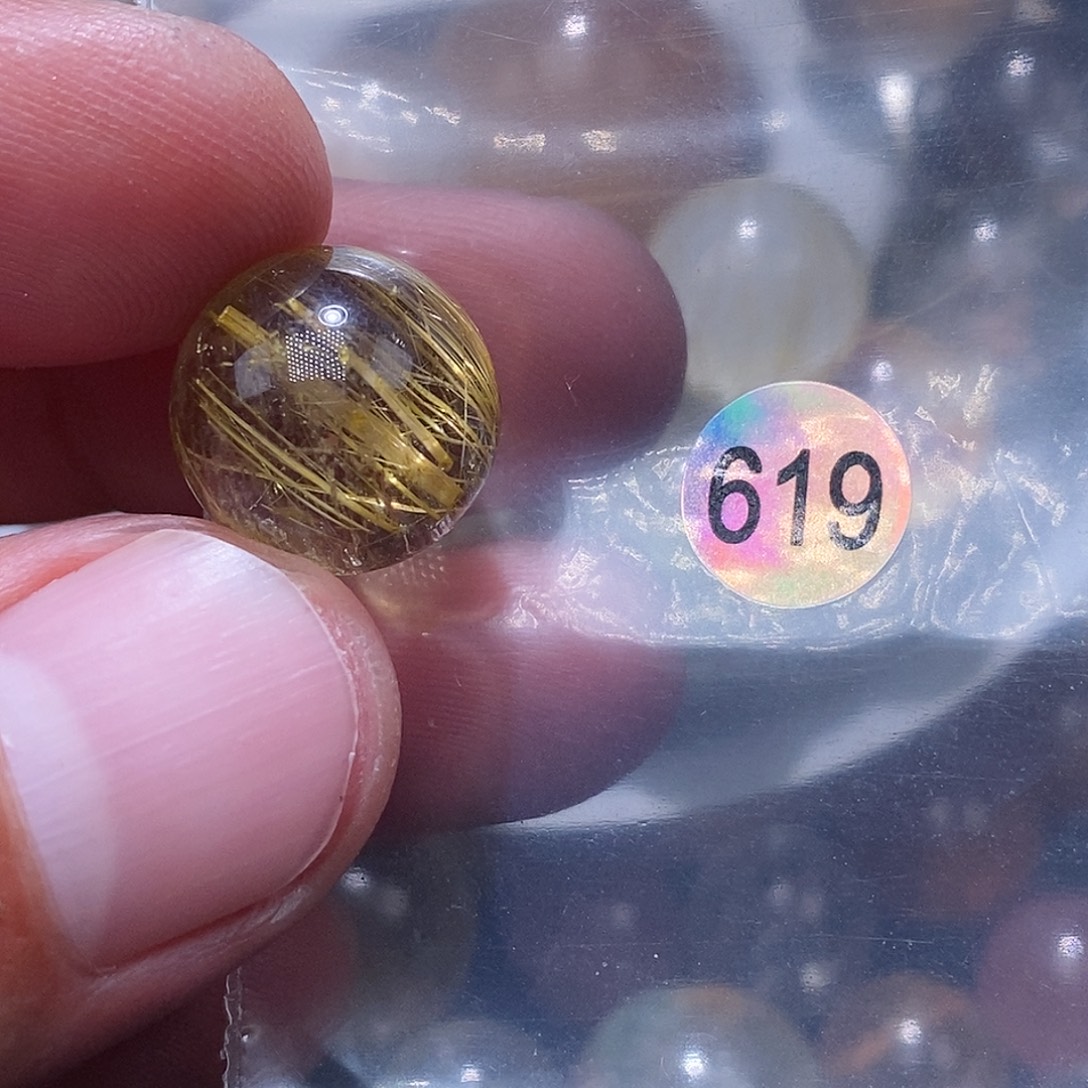 x***)手链未镶嵌发晶天然水晶
