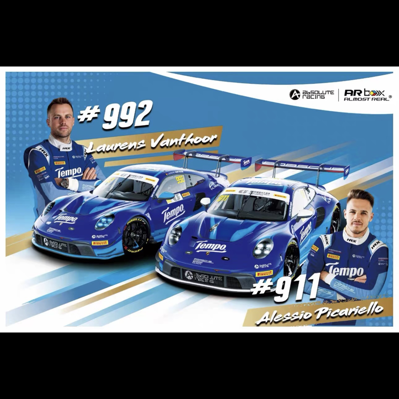 保时捷 911 GT3 R 1:64 2025年澳门格兰披治大赛模型#992赛事版本