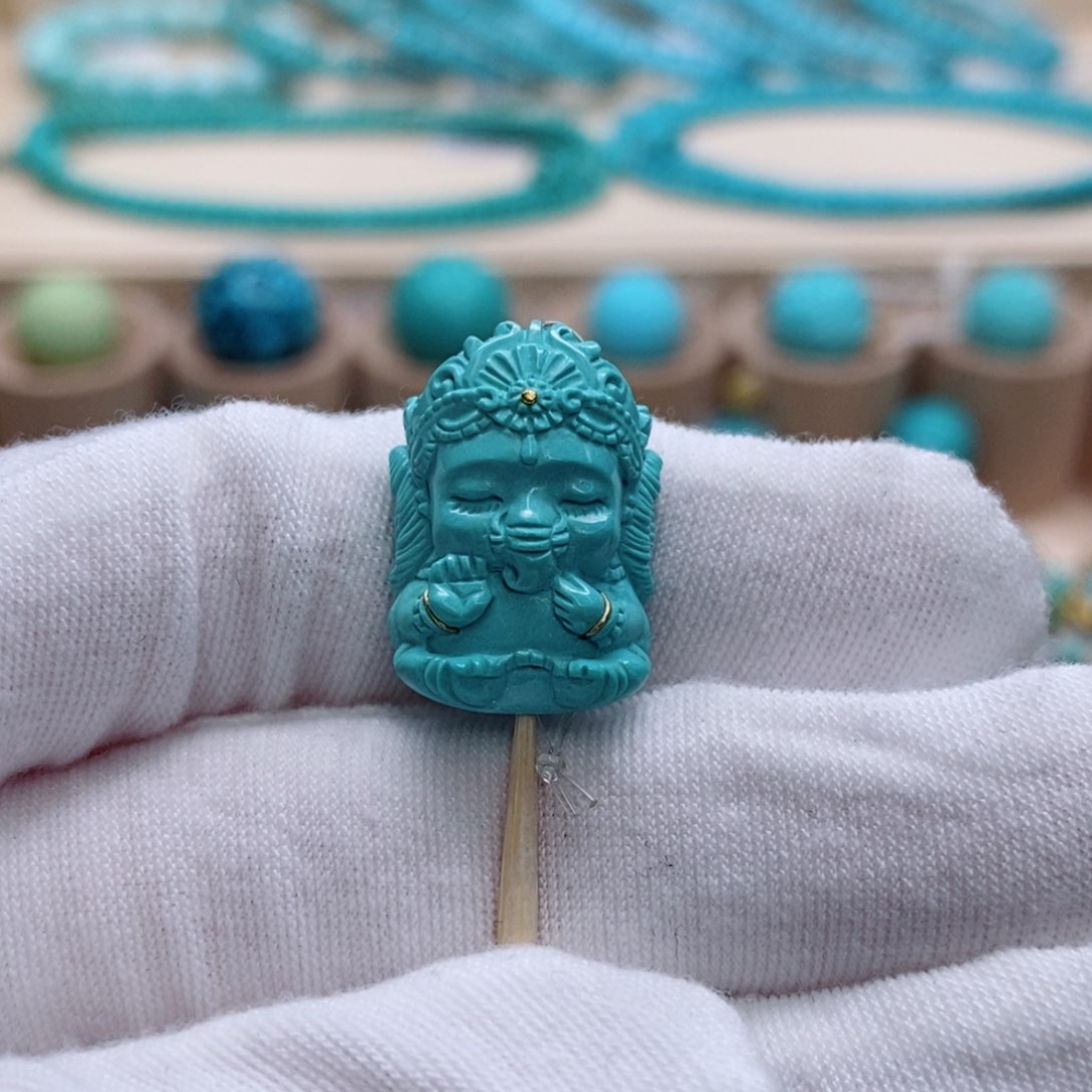 绿松石珠宝奇石未镶嵌