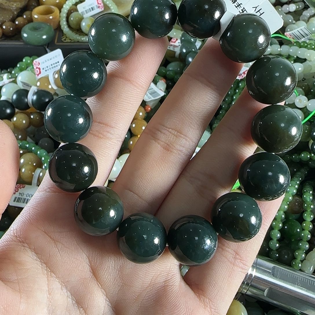 和田玉手链未镶嵌33