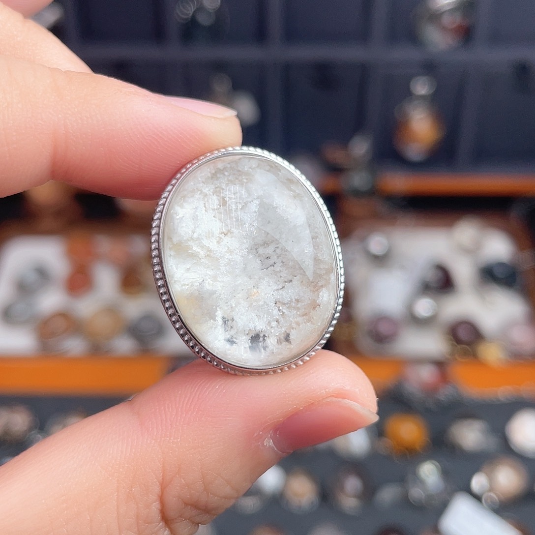 水晶颈饰银S925镶嵌在*