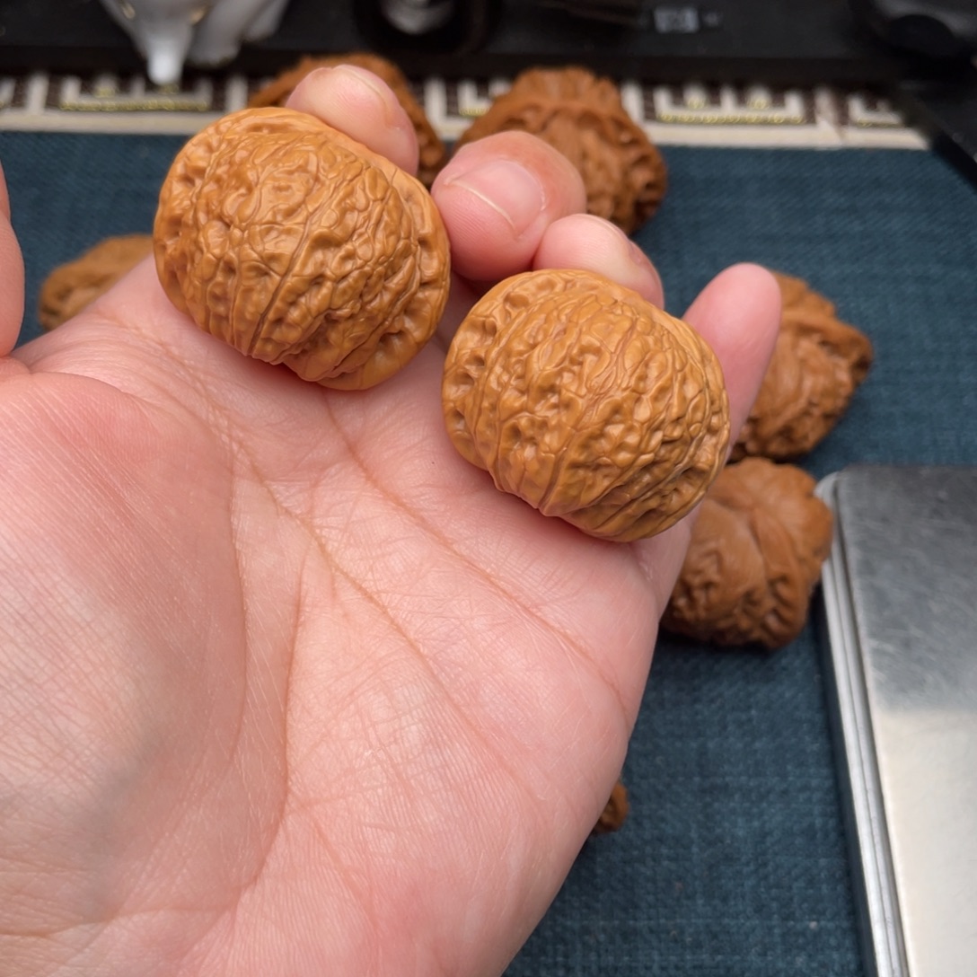 雷***文玩核桃把件全品乾隆磨37