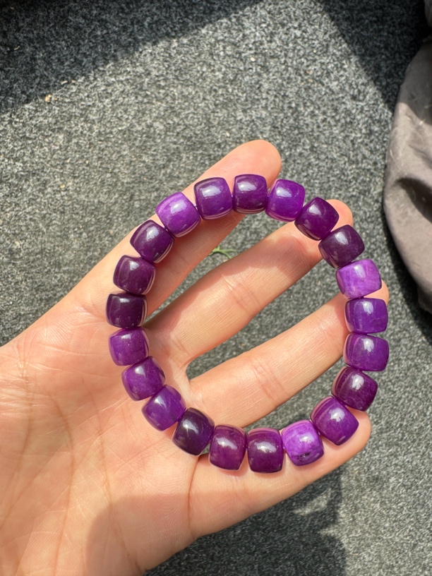 帝王紫 紫舒直切手串 H303