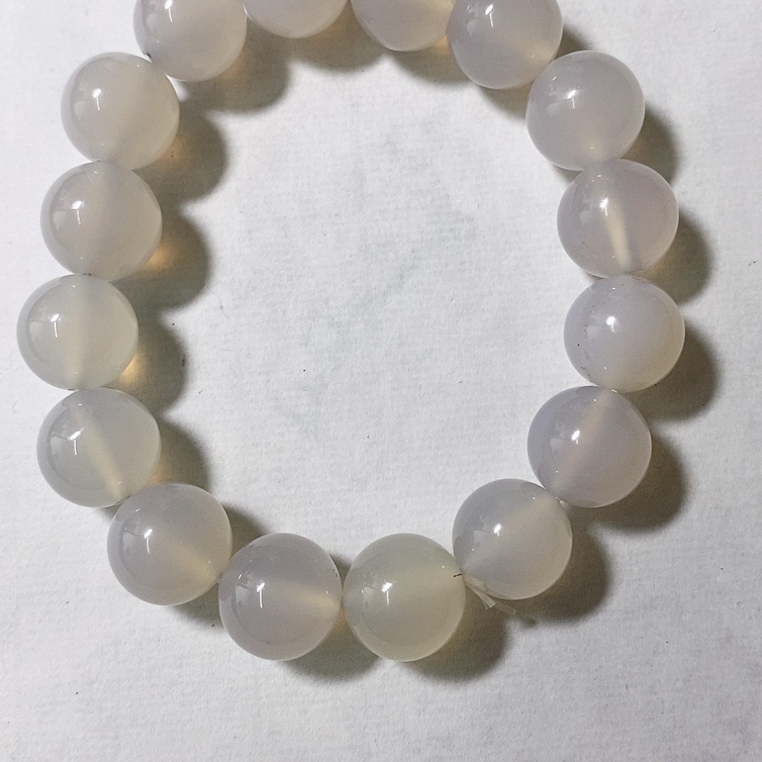 玛瑙/玉髓新中式未镶嵌白月光手串