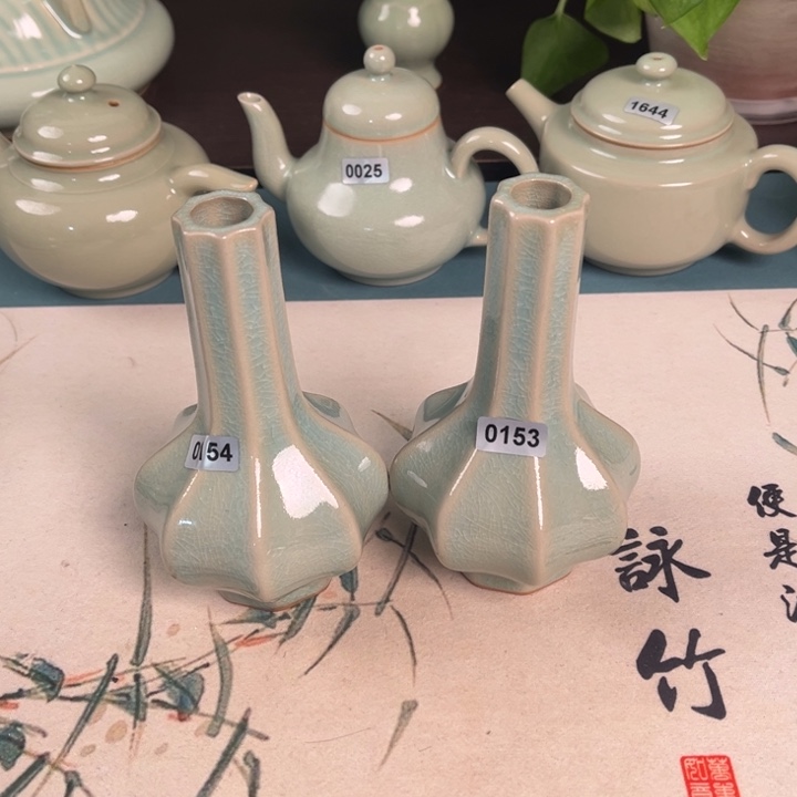 瓷摆件0153，0154青鸾汝瓷汝州发货