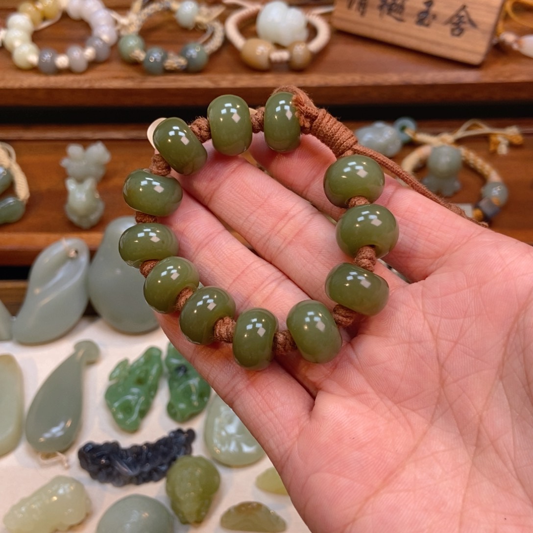 未镶嵌手绳和田玉椒*椒