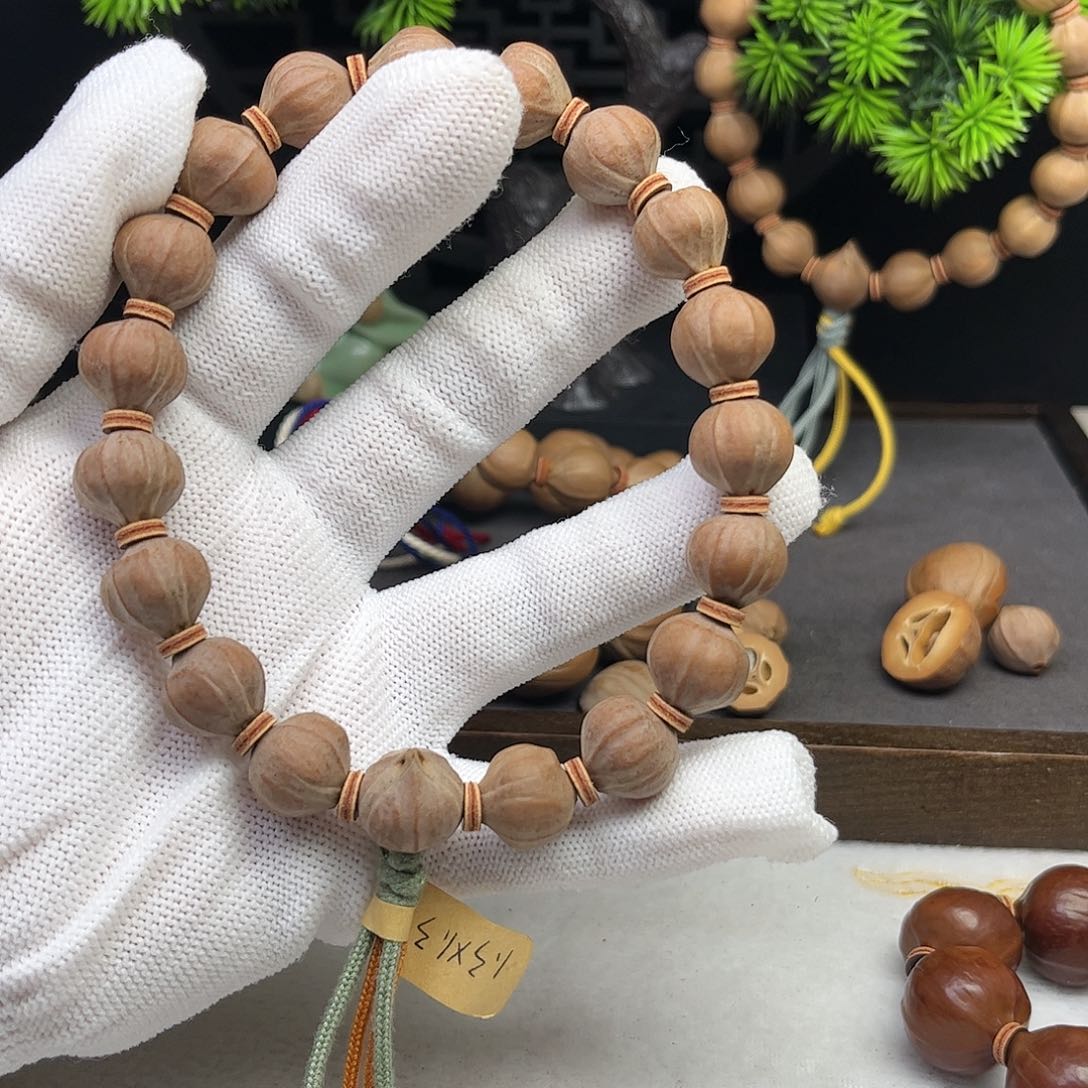 手串/手链橄榄核面**光1.3三花铁核