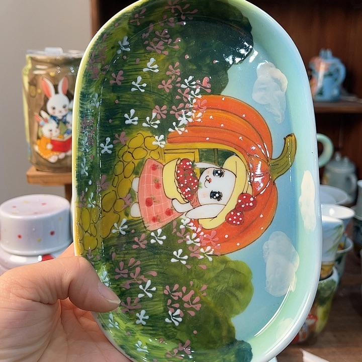 陶景德镇釉下手绘陶瓷 