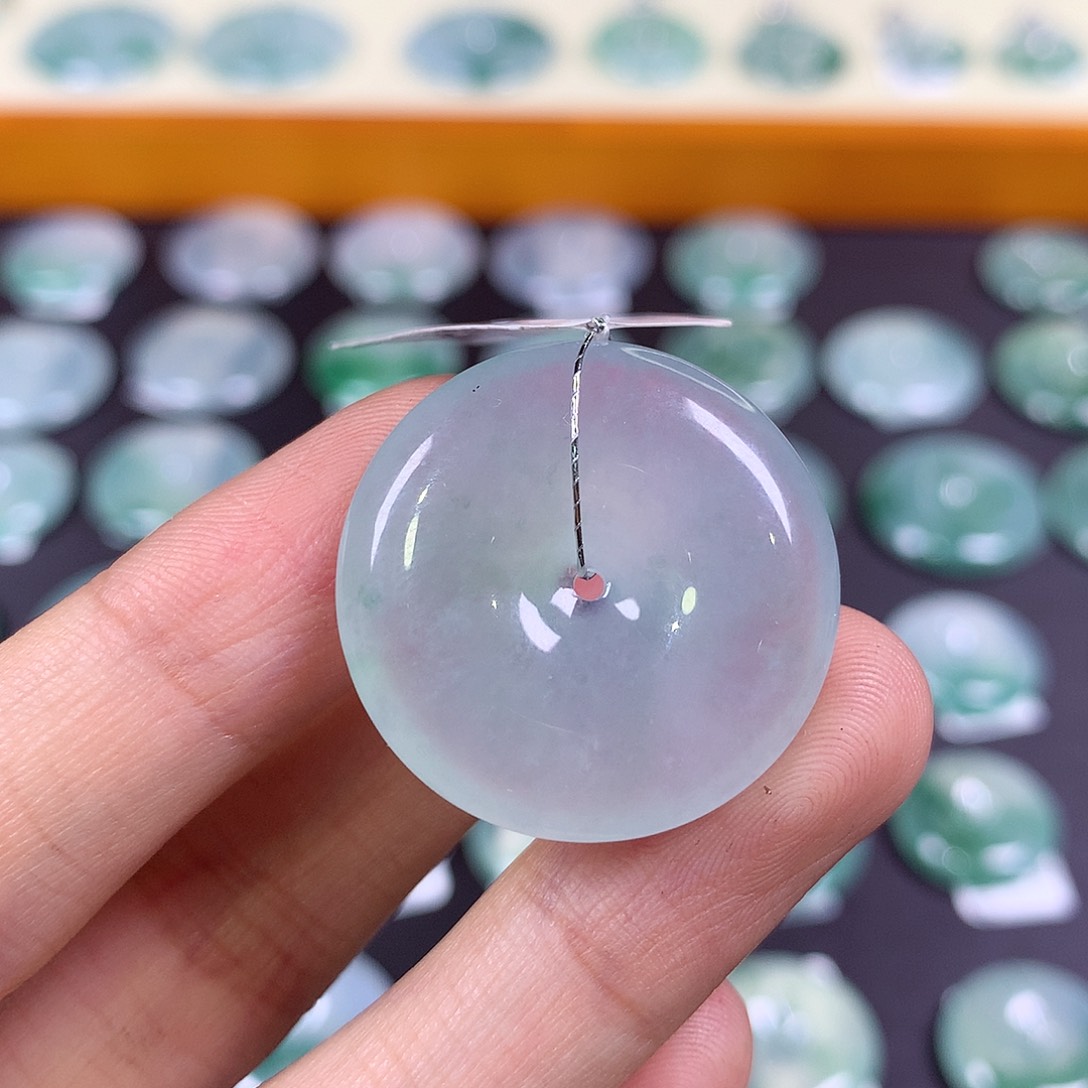 朱***️翡翠未镶嵌颈饰26.5-5.7